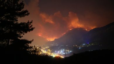 Dalaman’daki orman yangınında alevler Göcek’e ulaştı